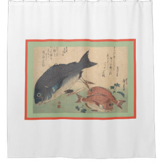 KUNDENBARE JAPANISCHE FISCH-DESIGN-Duschvorhang Duschvorhang