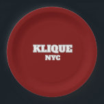 KUNDENBARE Kfz-Club-Papierplatte Pappteller<br><div class="desc">KUNDENBARE KFZ-Club-Papiertüte. Ändern Sie Farben,  Text,  Schriftart vor der Bestellung.</div>