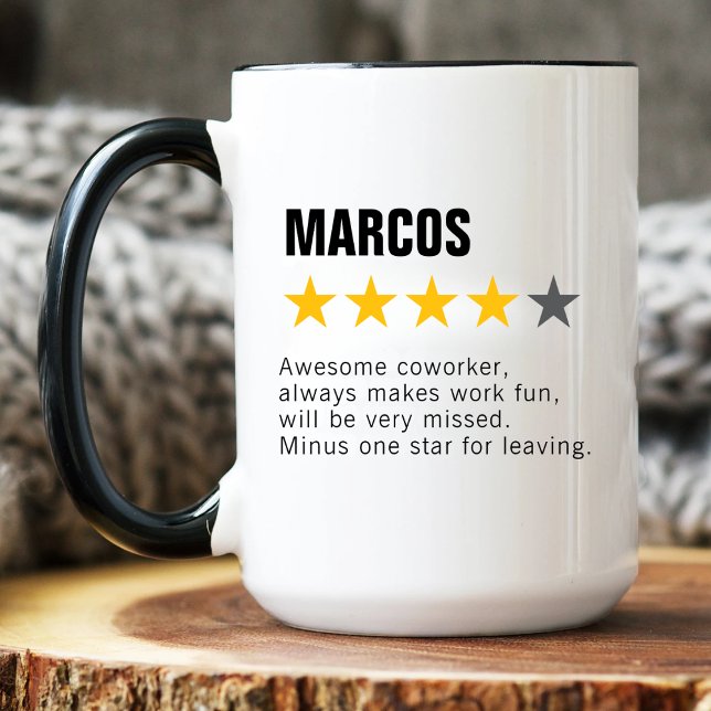 Kundenbetreuer gehen weg von der Arbeitsfreundin Kaffeetasse (Von Creator hochgeladen)
