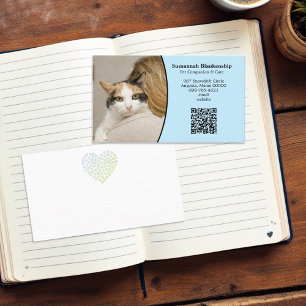 Kundenbetreuung - QR-Code und Foto Visitenkarte