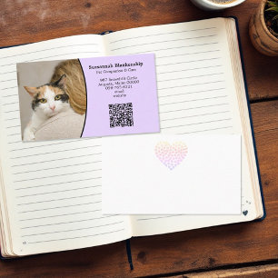 Kundenbetreuung - QR-Code und Foto Visitenkarte