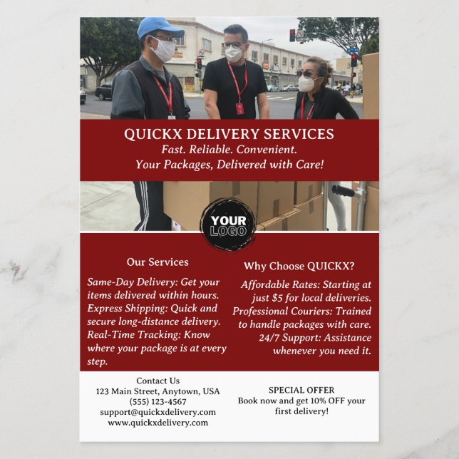 Kundendienst Flyer (Vorne)