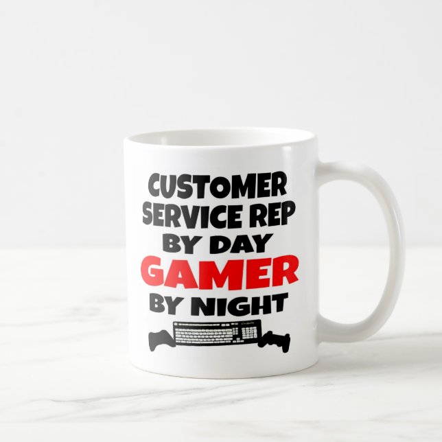 Kundendienstmitarbeiter Gamer Tasse (Rechts)