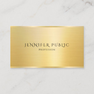 Kundenelegante Vorlage Moderne Imitate Gold Gloss Visitenkarte