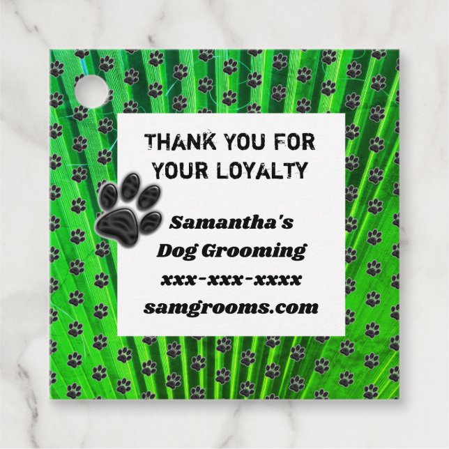 Kundenempfehlung bei PWA Print Business Promo Geschenkanhänger (Vorderseite)