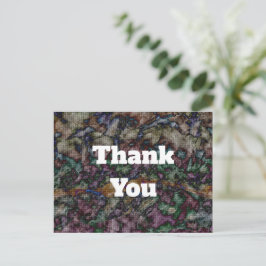 Kundenempfehlung Farbiges Mosaik Vielen Dank Postkarte