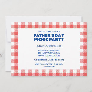 KUNDENFREIES PICNIC-PARTY EINLADUNG