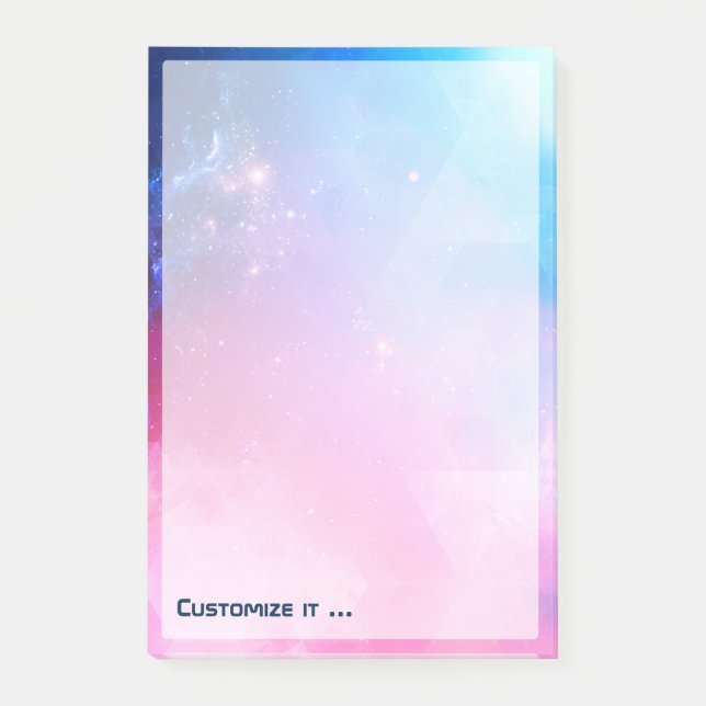 Kundengebundene abstrakte geometrische post-it klebezettel (Vorderseite)