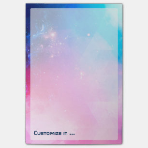 Kundengebundene abstrakte geometrische post-it klebezettel