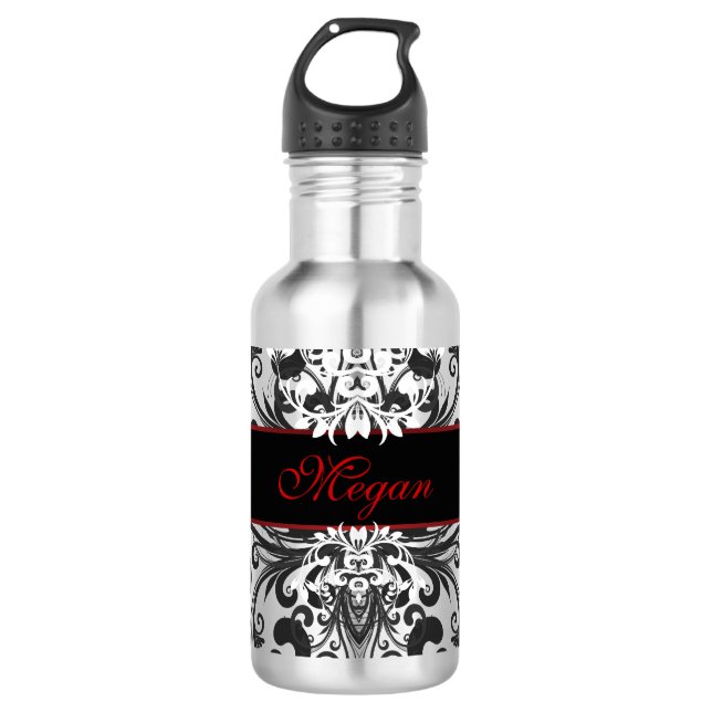 Kundengebundene dunkle Eleganz Trinkflasche (Vorderseite)