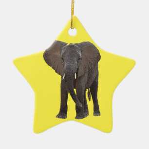 Kundengebundene Elefant-Verzierung Keramik Ornament