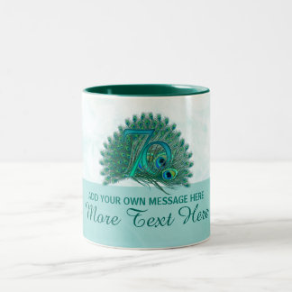 Kundengebundene elegante 70. Text-Tasse des Zweifarbige Tasse