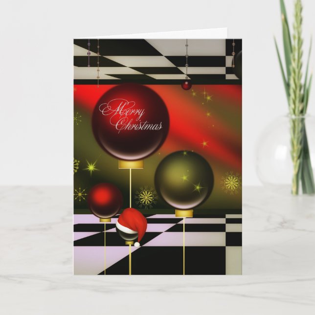 Kundengebundene Kunst-Weihnachtskarte Feiertagskarte (Vorderseite)
