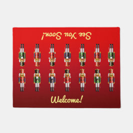 Kundengebundene nussartige Nussknacker-Soldaten Fußmatte