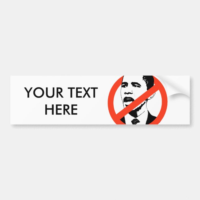 KUNDENGEBUNDENE OBAMA-SLOGANS AUTOAUFKLEBER (Vorne)