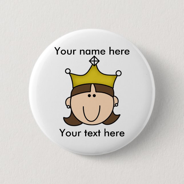 KUNDENGEBUNDENE PRINZESSIN BROWN BUTTON (Vorderseite)