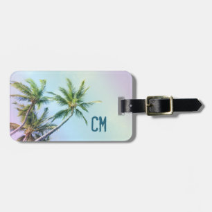 Kundengebundene Regenbogen-Farbpalmen Gepäckanhänger