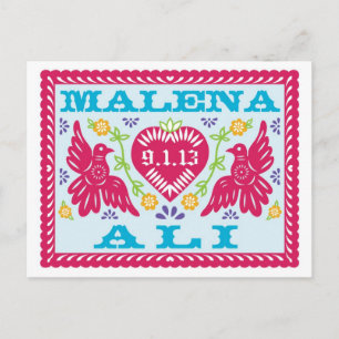 Kundengebundene Save the Date Postkarte