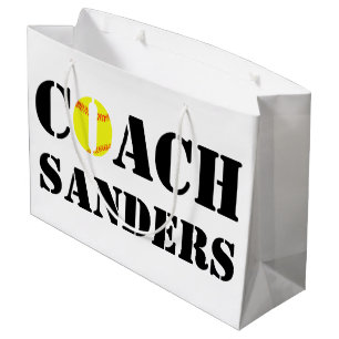 Kundengebundene Softball-Trainer-Geschenk-Tasche Große Geschenktüte