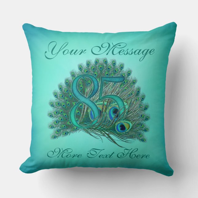 Kundengebundene Text elegante 85. Kissen (Vorderseite)