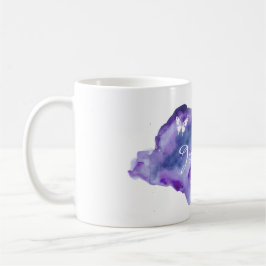 Kundengebundener Aquarell-Name Tasse