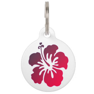 Kundengebundener Hibiskus-Blumen-Haustier-Umbau Haustiermarke