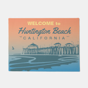 Kundengebundener Huntington Beach Pier-Entwurf Fußmatte