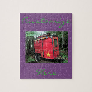 Kundengebundener kleiner Wohnwagen des roten Sinti Puzzle