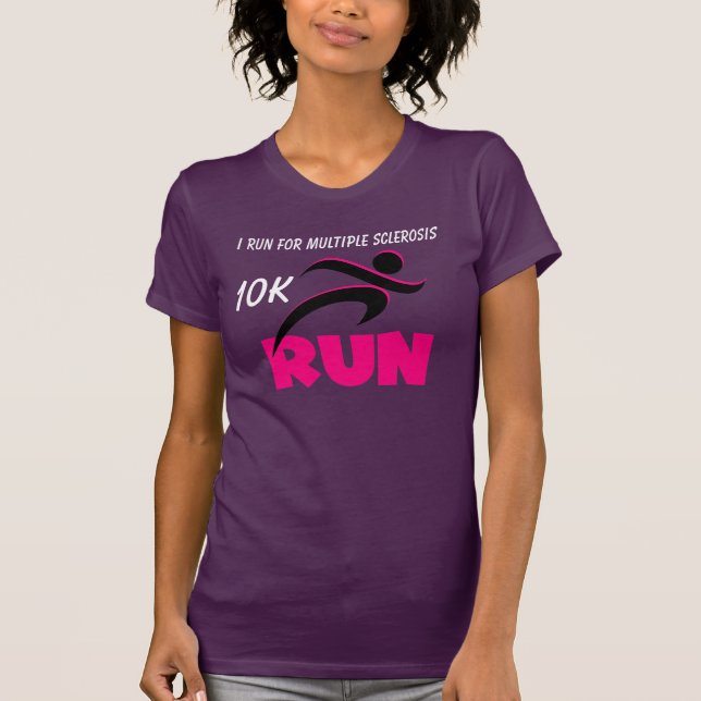 Kundengebundener LAUFrosa-Text-T - Shirt (Vorderseite)