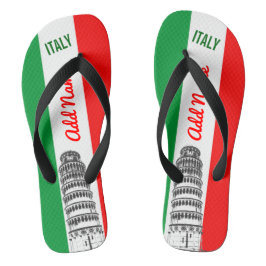 Kundengebundener lehnender Turm von Pisa und von Flip Flops