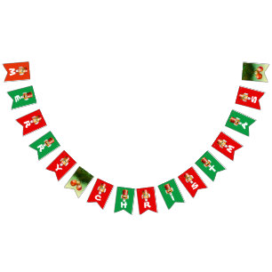 Kundengebundener nussartiger Nussknacker-Cartoon Wimpelkette