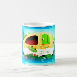 Kundengebundener Retro Vintager Camper Tasse