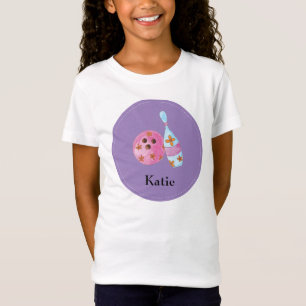 Kundengebundenes der Bowlings-T-Shirt des Mädchen T-Shirt