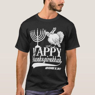 Kundengebundenes glückliches Thanksgivukkah T-Shirt