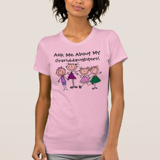 Kundengebundenes Strichmännchen scherzt Familien-T T-Shirt