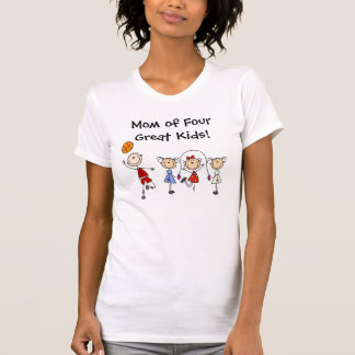 Kundengebundenes Strichmännchen scherzt Familien-T T-Shirt
