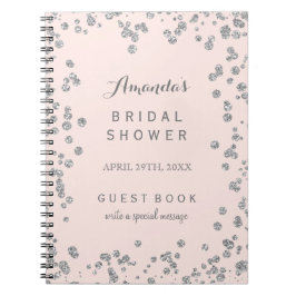 Kundengerecht erröten rosa Brautparty-Gast-Buch Notizblock
