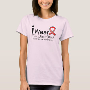 Kundengerecht trage ich Blut-Krebs-Band T-Shirt
