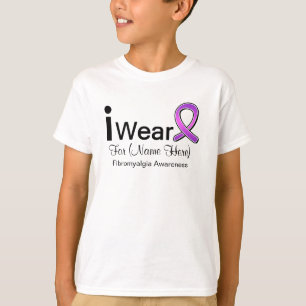 Kundengerecht trage ich ein Fibromyalgia-Band T-Shirt