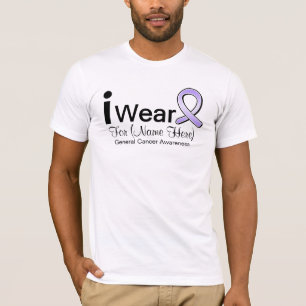 Kundengerecht trage ich General Cancer Ribbon T-Shirt