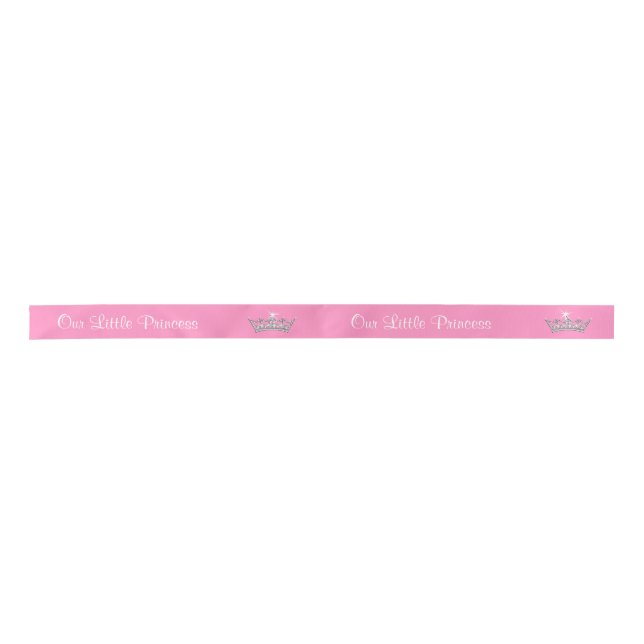 Kundengerecht unsere kleine Prinzessin Ribbon Your Satinband (Vorderseite)