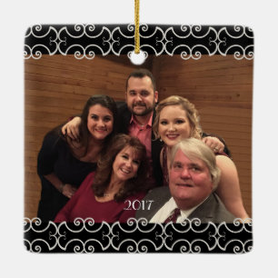 Kundengerechte 2 versahen elegantes Foto der Keramikornament