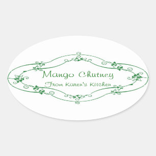 Kundengerechte Aufkleber des Mango-Chutneys