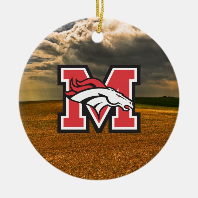 Kundengerechte Baum-Verzierung Keramik Ornament (Vorne)