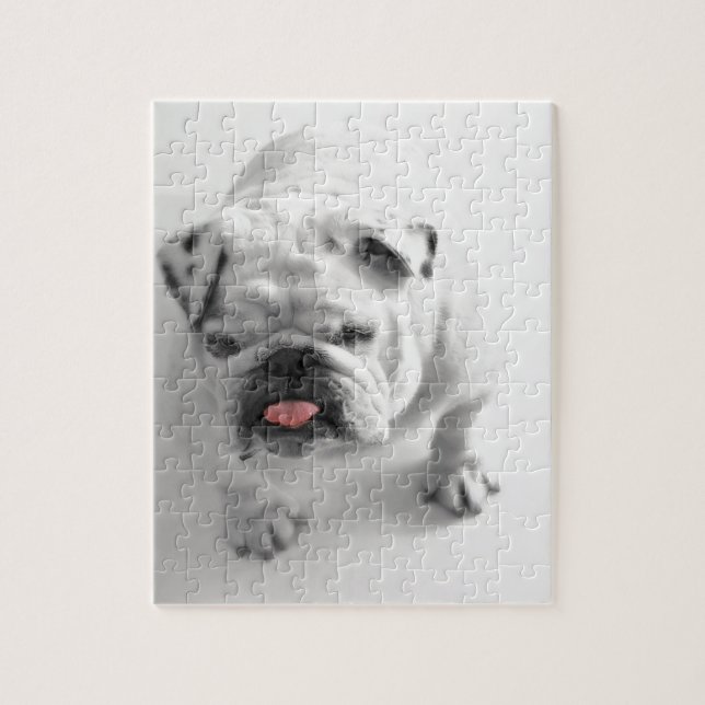 Kundengerechte Bulldogge Puzzle (Vertikal)