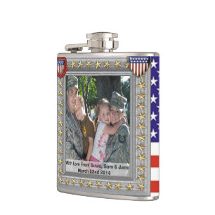 kundengerechte Flasche militärischen patriotische Flachmann