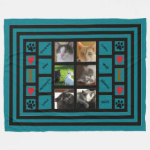 Kundengerechte Foto-Collage/Instagram Art-Blau