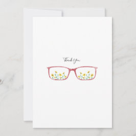 Kundengerechte Glas-und Gänseblümchen-Gruß-Karte Dankeskarte