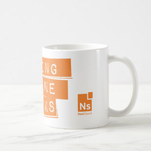 Kundengerechte große Tasse mit NextSpace Logo
