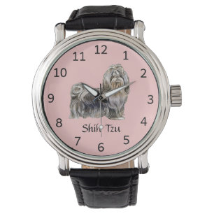 Kundengerechte Hundearmbanduhr Shih Tzu Armbanduhr